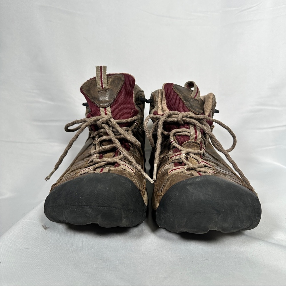 KEEN Targhee II Mid Waterproof Leather Trail Hiking Boots Women’s 8 Gorpcore - Picture 2 of 12